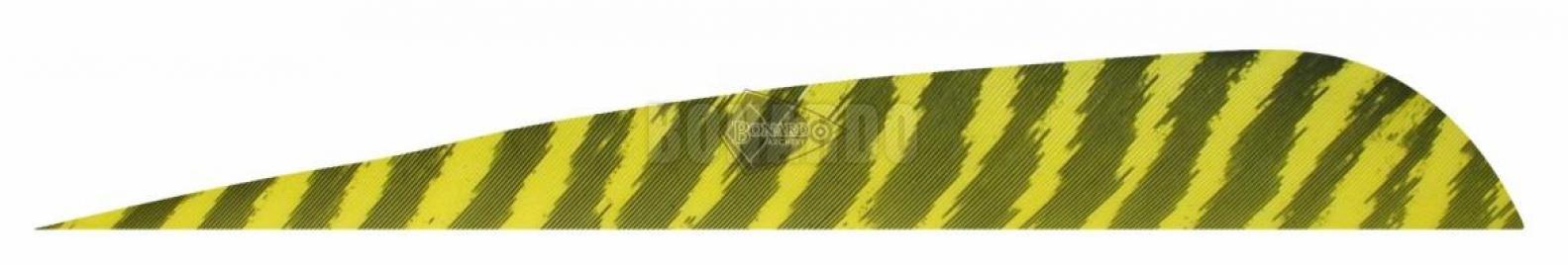 GATEWAY PENNE NATURALI BARRATE 4" PARABOLA CONF.100 PEZZI BLACK/YELLOW