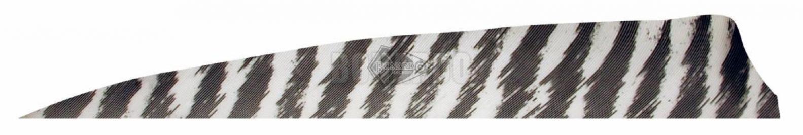 GATEWAY PENNE NATURALI 4" SCUDO BARRATE WHITE/BLACK