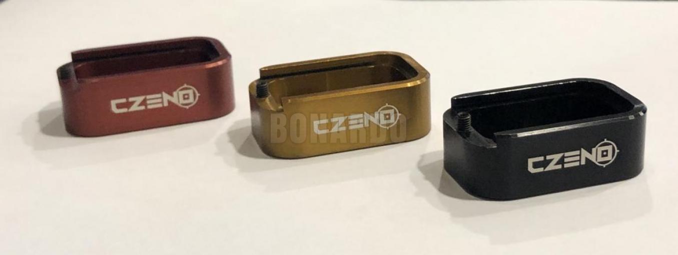 CZENO BASE PAD SMALL PER CARICATORE TANFOGLIO CAL 9X21/40 RED