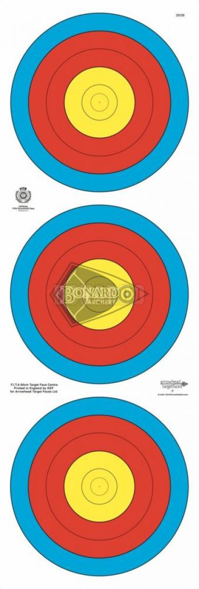 ARROWHEAD BERSAGLIO FITA 3 SPOT 60CM