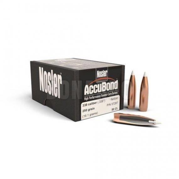 NOSLER PALLA 338" 250 GRS ACCUBOND CONF. 50