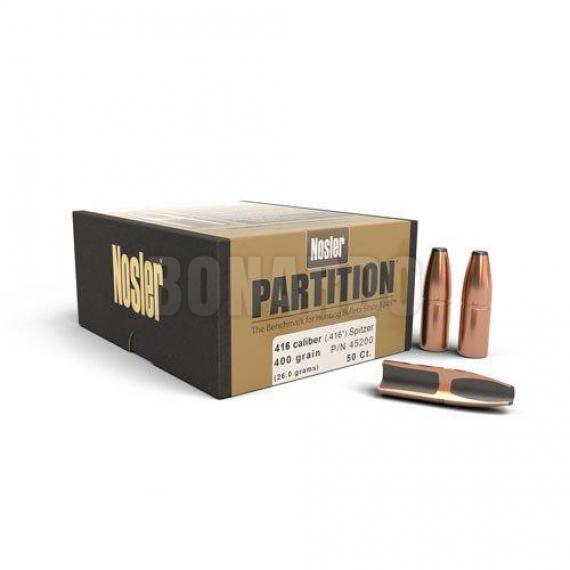 NOSLER PALLA 416" 400 GRS PARTITION CONF.50 45200