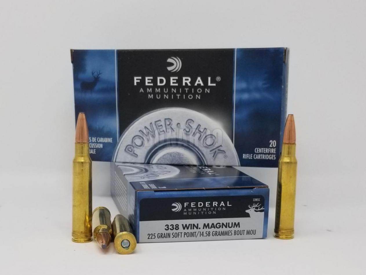 FEDERAL MUNIZIONI CAL. 338 WIN MAG. 225 GRS