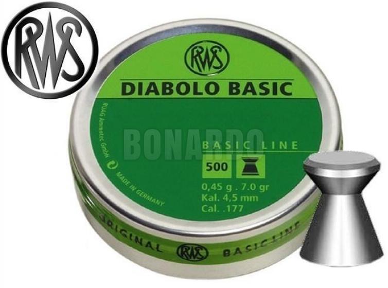 RWS PALLINI DIABOLO BASIC CAL 4,5 CONF. 500 0.45G