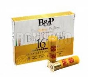 B&P MUNIZIONI CAL.20 BIG GAME 16 PALLETTONI  7/0