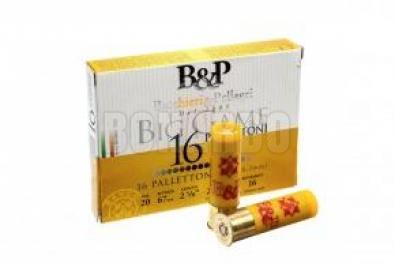 B&P MUNIZIONI CAL.20 BIG GAME 16 PALLETTONI  7/0