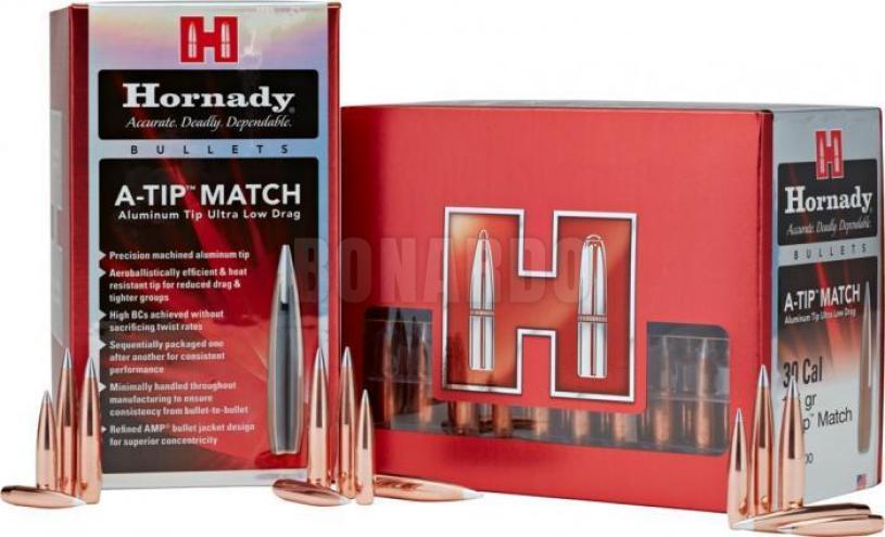 HORNADY PALLA 308" 230gr A-TIP 3091 CONF.100