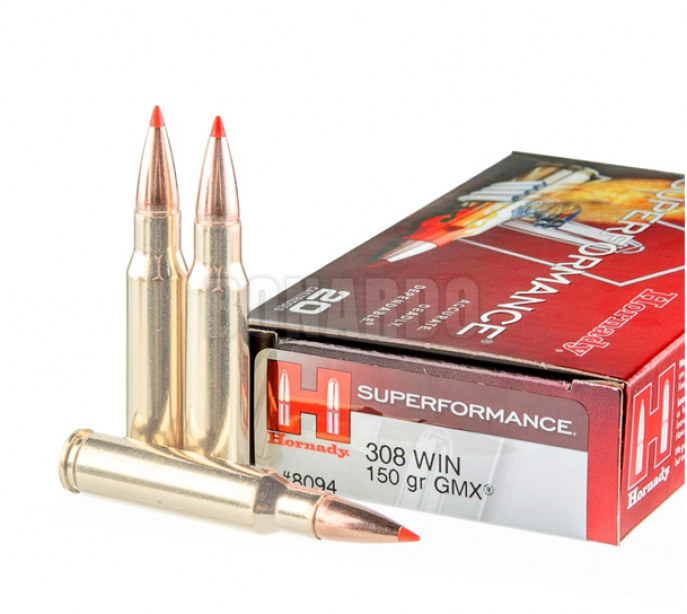 HORNADY MUNIZIONI CAL.308W SUPERFORMANCE 150GRS GMX