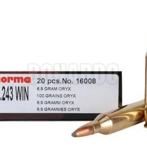 NORMA MUNIZIONI CAL. 243W 100GRS ORYX