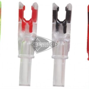 VICTORY ACCU NOCK "X" DIAMETER .204 ORANGE/BLACK CONFEZIONE 12 PEZZI