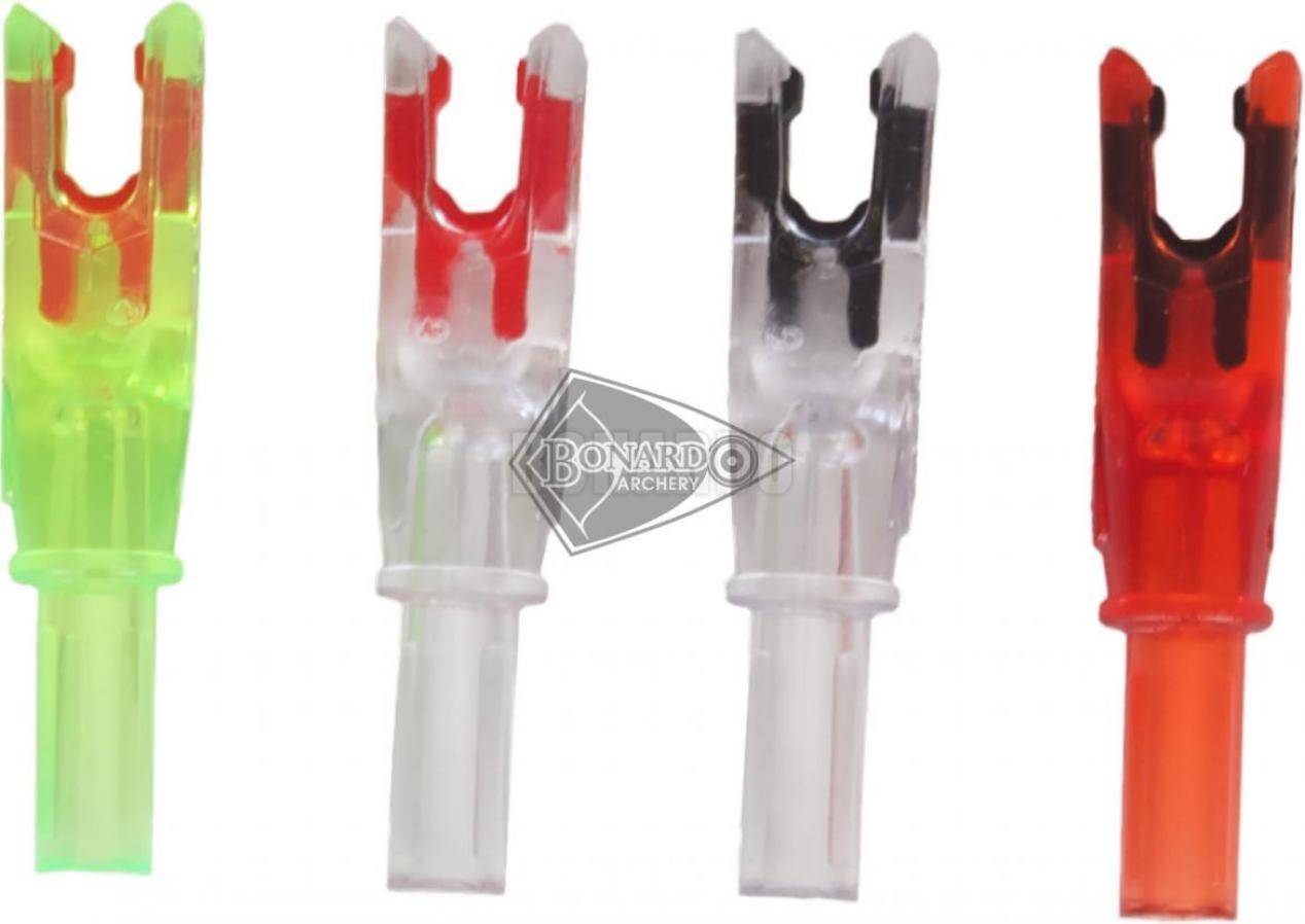 VICTORY ACCU NOCK "X" DIAMETER .204 ORANGE/BLACK CONFEZIONE 12 PEZZI