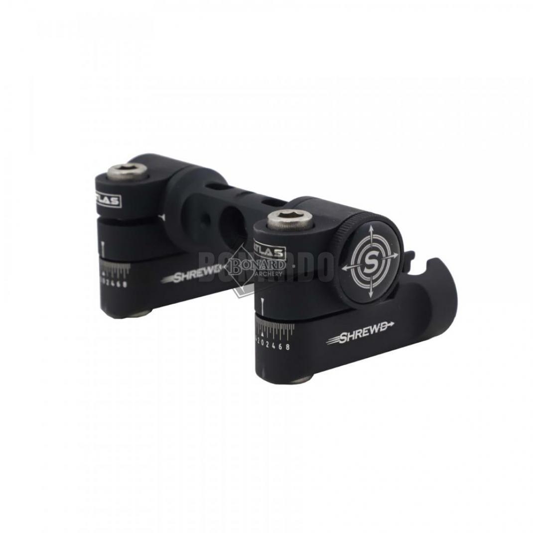 SHREWD ARCHERY ATLAS V-BAR DUBLE ADJUSTABLE MATTE BLACK