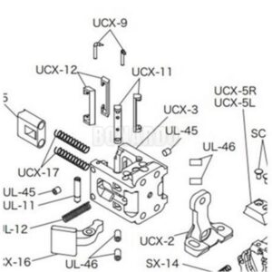 SHIBUYA PATTINO RICAMBIO TESTINA MIRINO CPX UCX-12