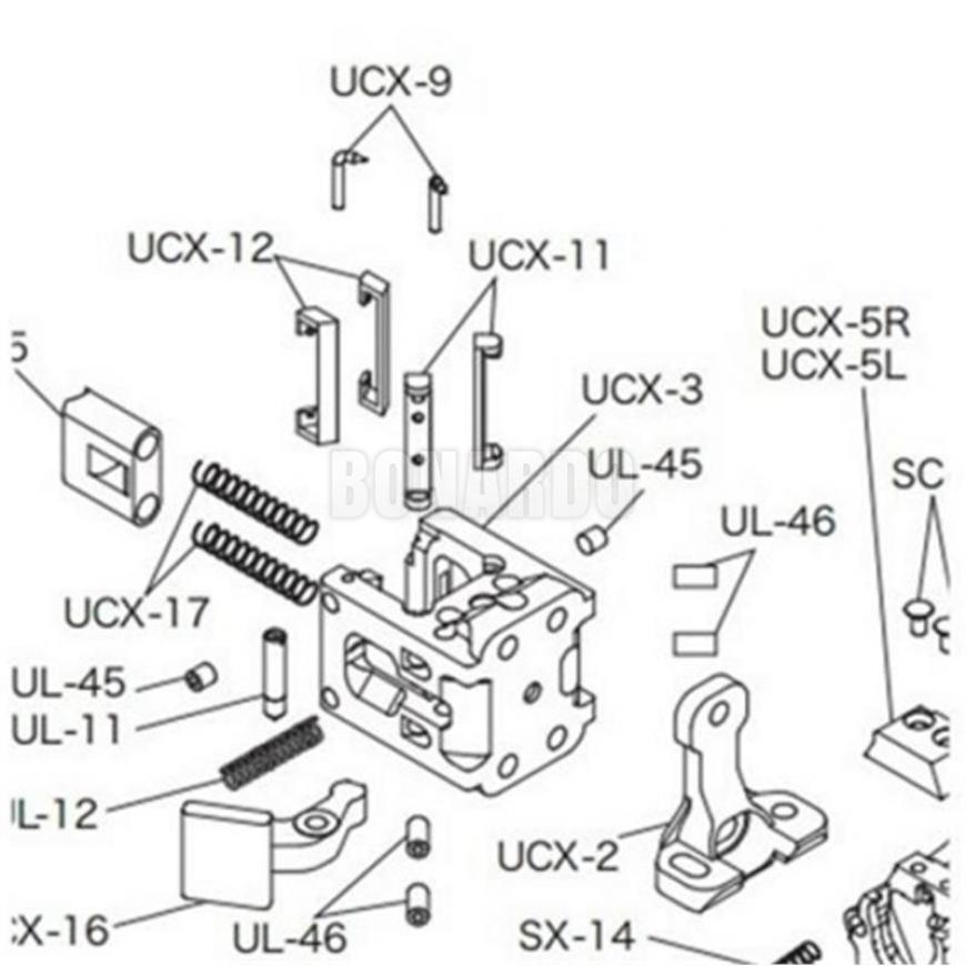 SHIBUYA PATTINO RICAMBIO TESTINA MIRINO CPX UCX-12
