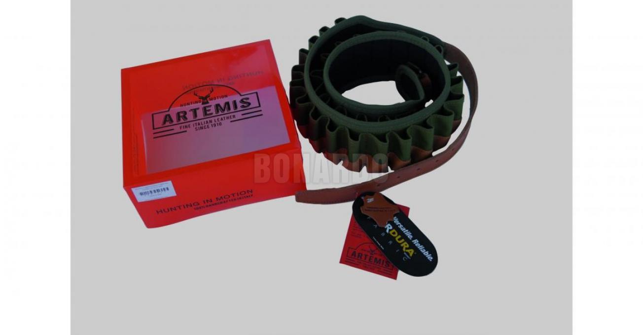 ARTEMIS CARTUCCERA CORDURA/CUOIO CAL 20 30 CELLE