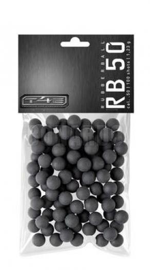 UMAREX PALLINO SFERA T4E RUBBERBALL .50" NERA CONF. 100