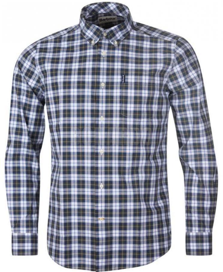 BARBOUR CAMICIA HIGHLAND CECK OLIVE