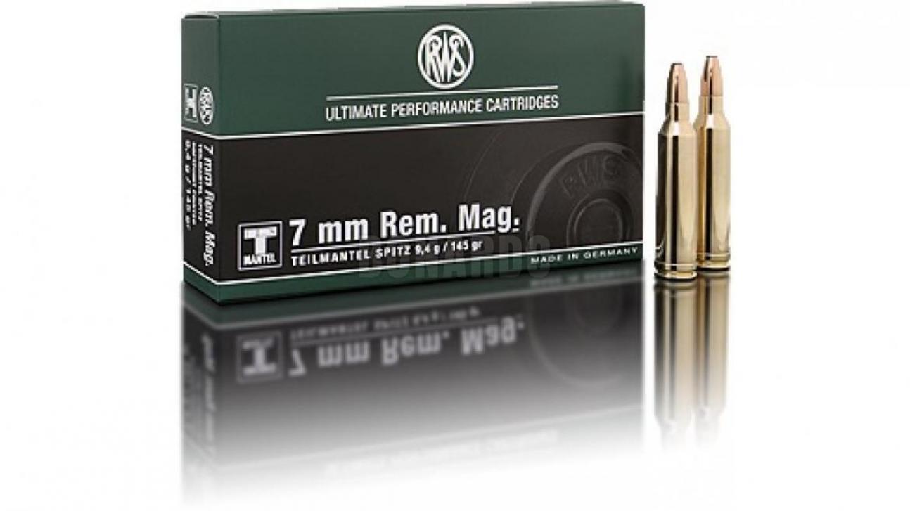 RWS MUNIZIONI CAL. 7 mm Rem Mag 145 grs TM CONF. 20f