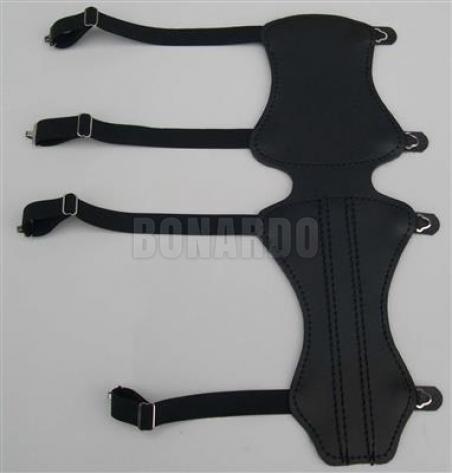 GOMPY PARABRACCIO DOPPIO FASTENER PELLE BLACK