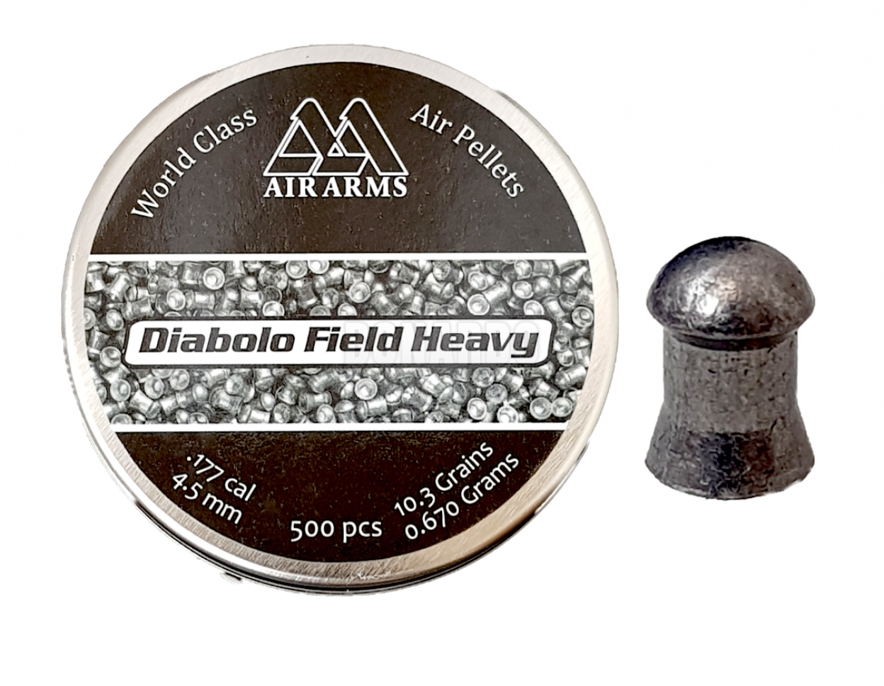 AIR ARMS PALLINI CAL.4,5  DIABOLO FILED CONF.500 0,67GRS