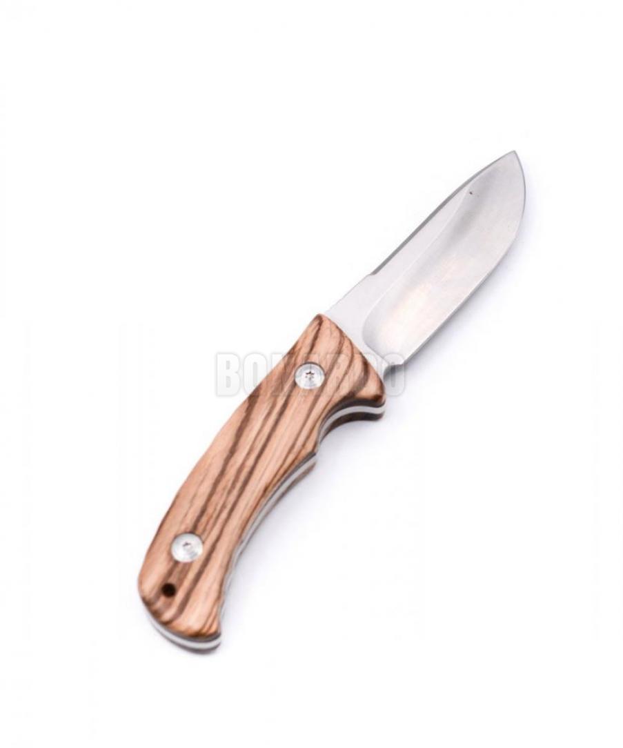 FOX COLTELLO DROP POINT ZEBRA WOOD