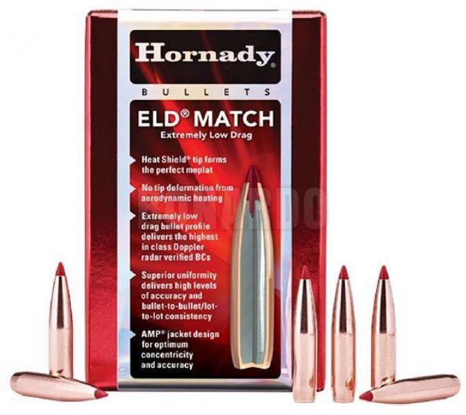 HORNADY PALLA 308" ELD MATCH 195GRS CONF.100
