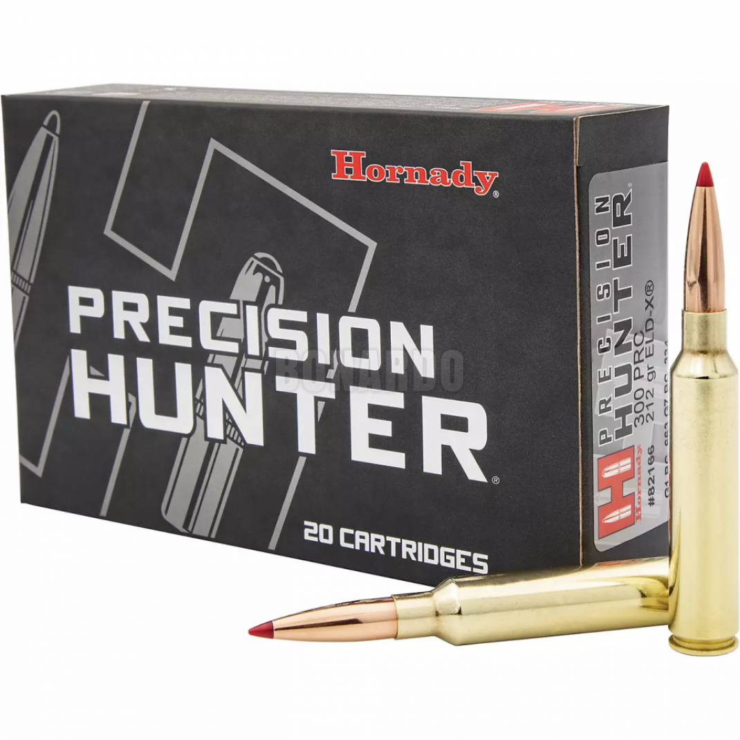 HORNADY MUNIZ. CAL. 300 PRC ELD-X 221GRS