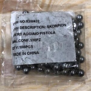 SKORPION PISTOLA BALESTRA DUAL SFERE IN ACCIAIO 100 PEZZI