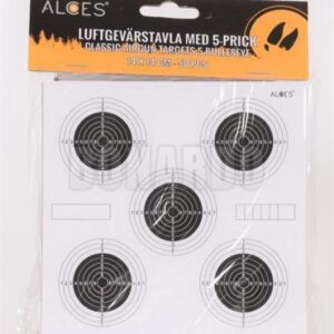 ALCES BERSAGLIO 5 BULLSEYE 14X14CM CONFEZIONE 50 PEZZI
