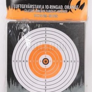 ALCES BERSAGLIO CLASSIC TARGET ORANGE 14X14CM CONFEZIONE 50 PEZZI