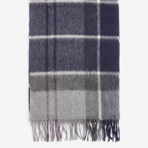 BARBOUR SCIARPA CASHMERE CARRBRIDGE TARTAN SLATE