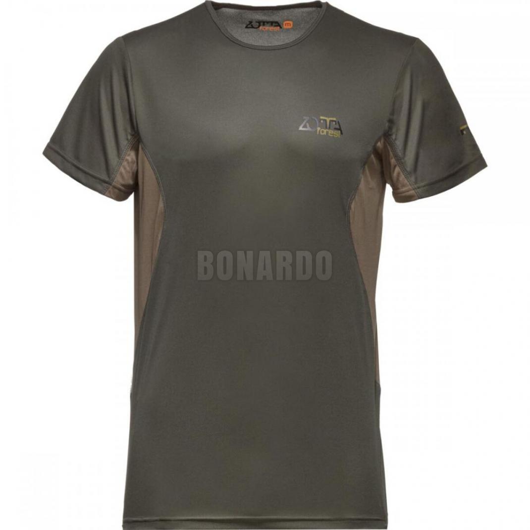 ZOTTA T-SHIRT AMBIT GREEN/BROWN