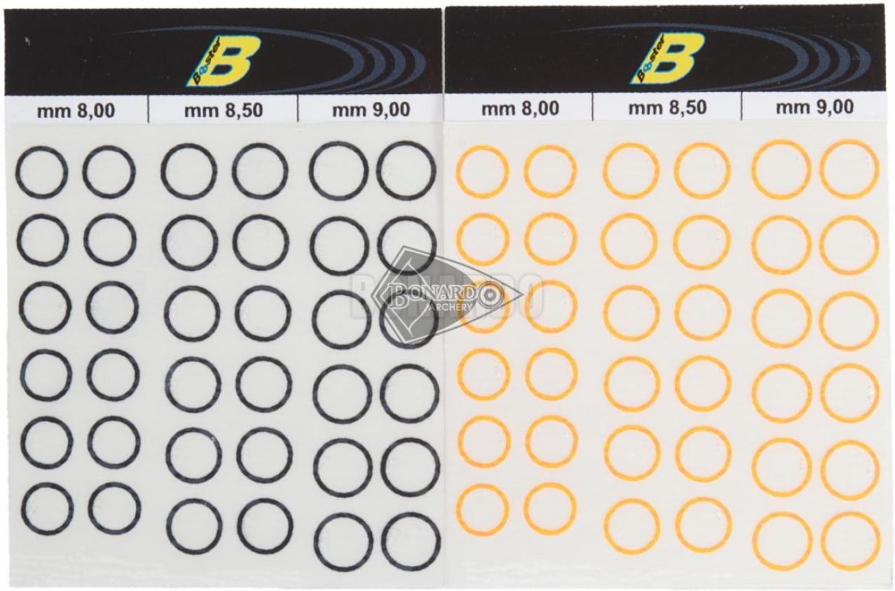 BOOSTER SCOPE CERCHI MIRA ADESIVI ORANGE/BLACK 8.0-9.0