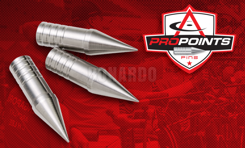 COMPETITION ARCHERY PRO POINTS PIN PUNTA PER FRECCE IN ALLUMINIO