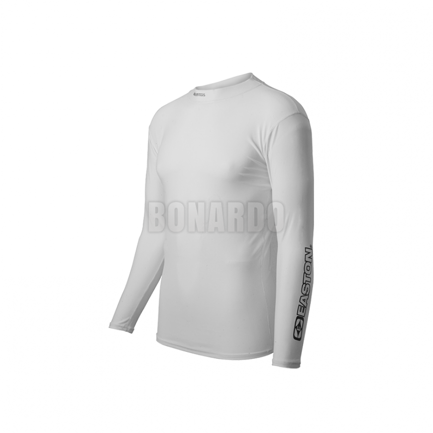 EASTON COMPRESSION LONG SHIRT LONG SLEEVE WHITE