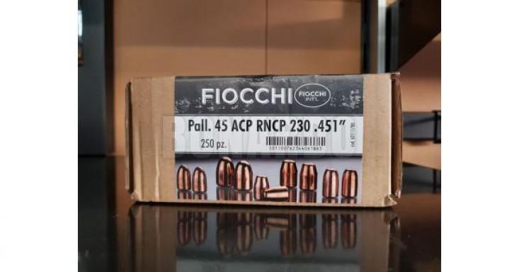 FIOCCHI PALLA RAMATA CAL. 45 RNCP 230GRS CONF. 250