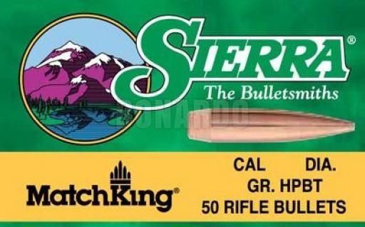 SIERRA PALLA 308" MATCHKING 155 GR. HPBT 2155 CONF. 100