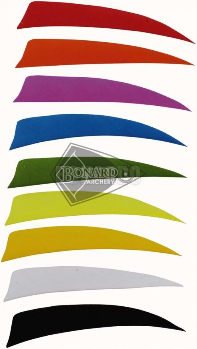 TRUEFLIGHT PENNE NATURALI A SCUDO 4" CONFEZIONE 100 PEZZI