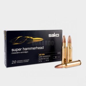 SAKO MUNIZ. CAL.308W SUPER HAMMERHEAD 150 GRS 235A