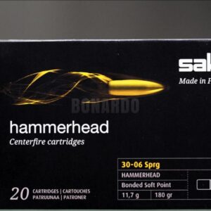 SAKO MUNIZ. CAL.30-06 HAMMERHEAD 180 GRS 256A