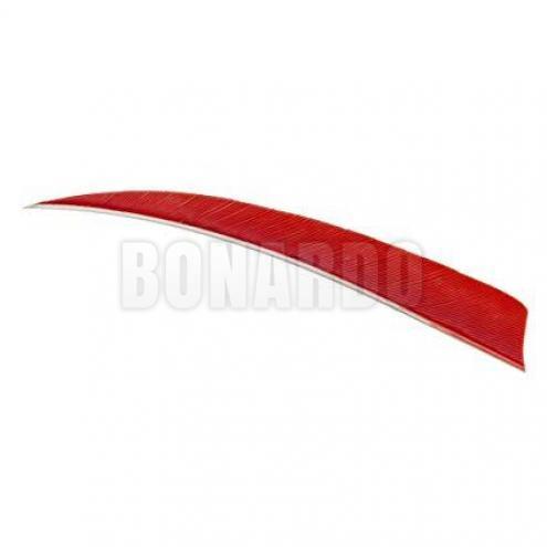 TRUEFLIGHT PENNE NATURALI A SCUDO 5.5" RED