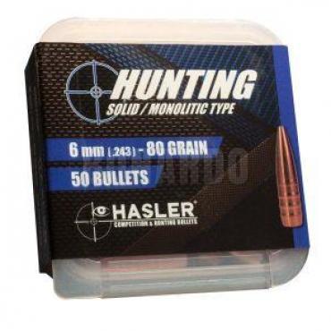 HASLER PALLA HUNTING CAL. 6mm  80GRS CONF. 50