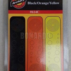 SPECIALTY ARCHERY CIRCLE&DOT BLACK/ORANGE/YELLO #614C