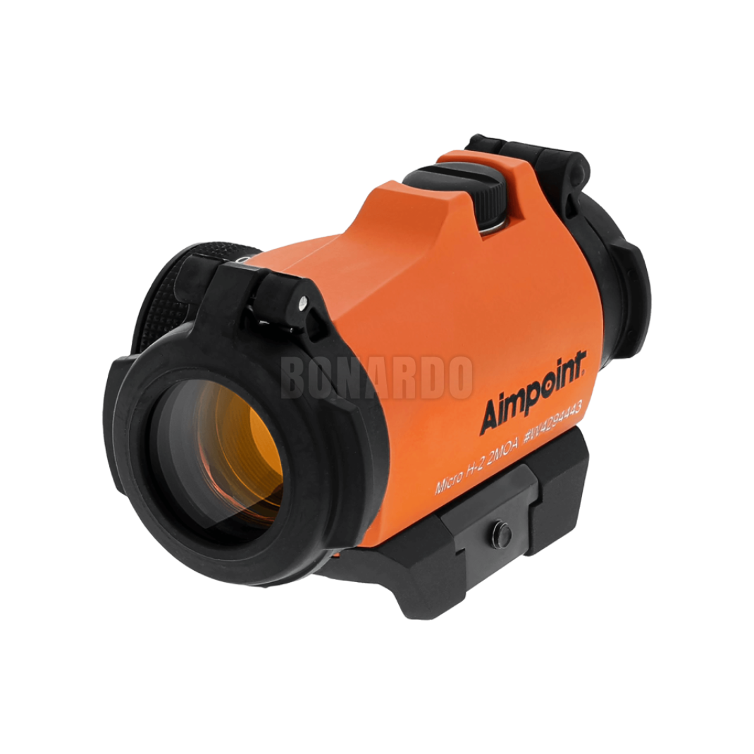 AIMPOINT  PUNTO ROSSO MICRO H-2 ORANGE + WEAVER 2 MOA