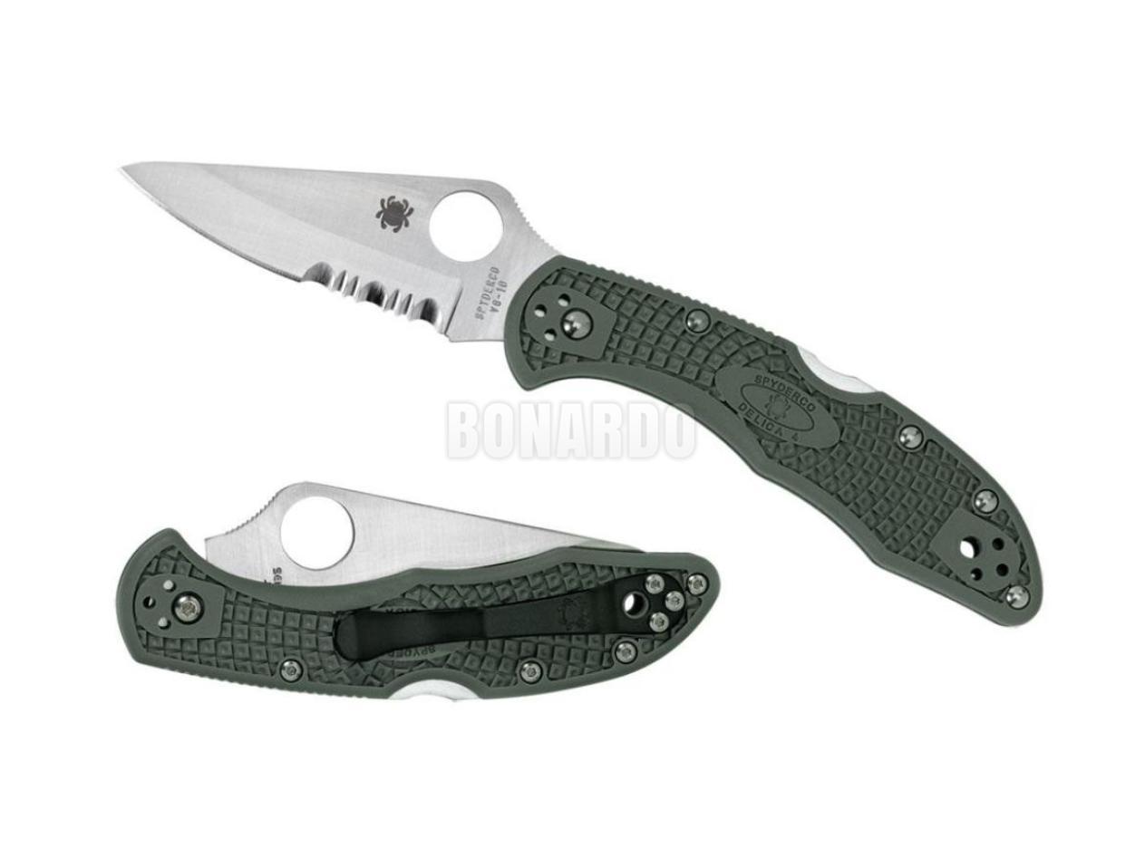 SPYDERCO COLTELLO DELICA 4 FRN FOLIAGE GREEN COMBO