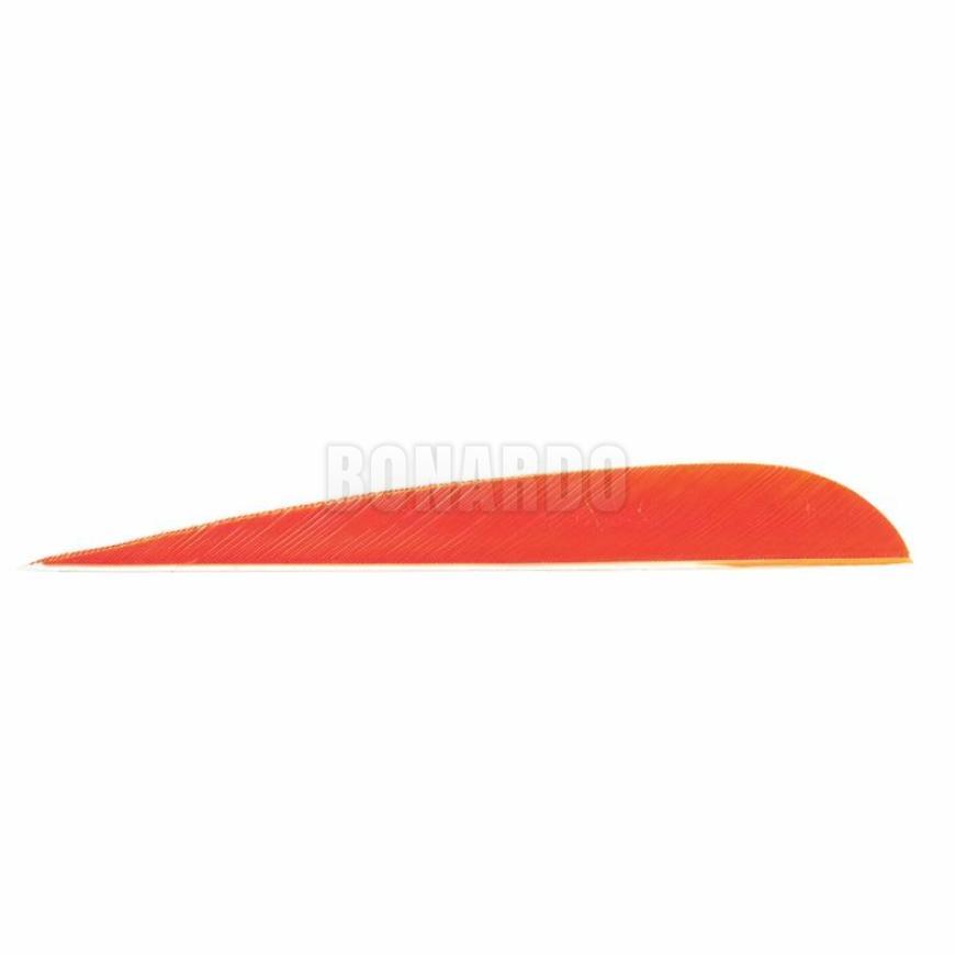 TRUEFLIGHT PENNE NATURALI 5" PARABOLICA FLUO ORANGE